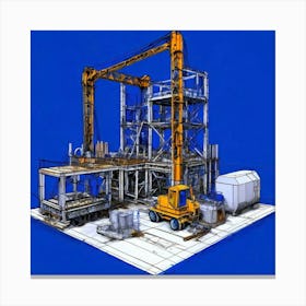 Construction Site Canvas Print