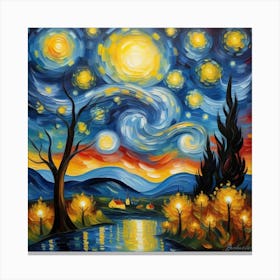 Starry Night 9 Canvas Print