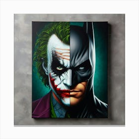 Batman And Joker 1 Canvas Print