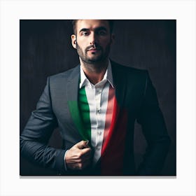 Italian Man In Suit 1 Canvas Print