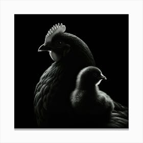 Hen And Chick 1 Canvas Print