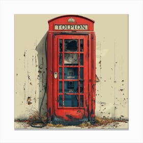Telephone Booth Canvas Print