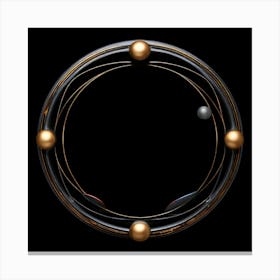 Circle Round Shape Design Graphic Symbol Icon Geometry Figure Form Symmetry Balance Circ (3) Canvas Print