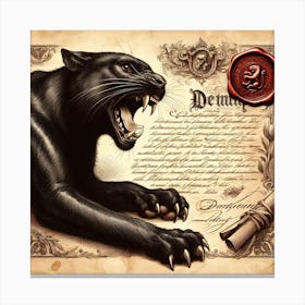 Angry Beast 1 Canvas Print