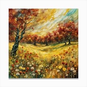 Autumn In The Orchard Canvas Print