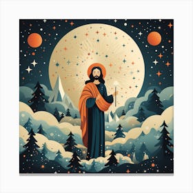 Jesus In The Sky Canvas Print