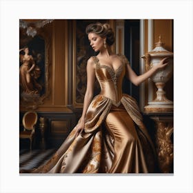Golden Gown 1 Canvas Print