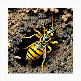 Wasp nature 15 Canvas Print