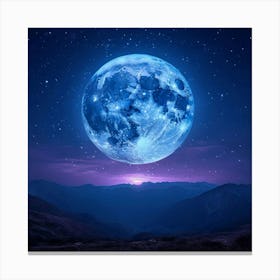 Full Moon In The Sky Canvas Print