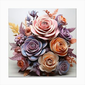 Bouquet Of Roses Canvas Print