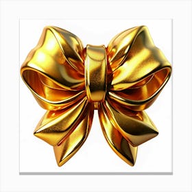 Golden Bow Canvas Print