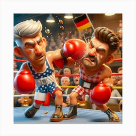 Boxing Match 6 Canvas Print