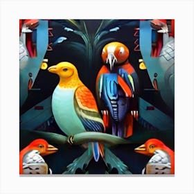 Parrots Canvas Print