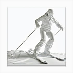 Skier On Skis 3 Canvas Print