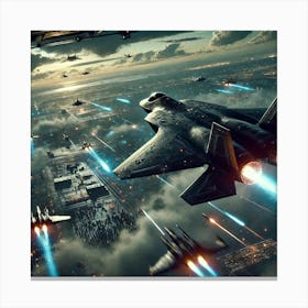 Eclipse Fighter Role Converted Canvas Print