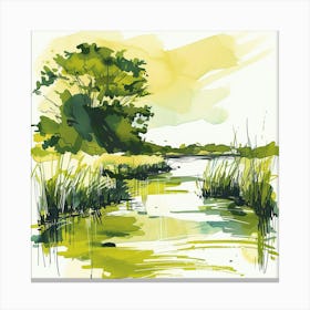 Watercolour Painting Canvas Print