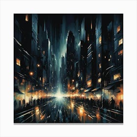 Night City 5 Canvas Print