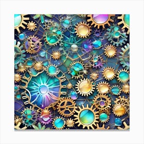 Steampunk Background 1 Canvas Print