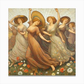 Dance Of The Flowers 1 Canvas Print