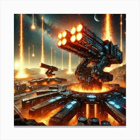 A Futuristic Science Fiction Depiction Of Solarfor Canvas Print