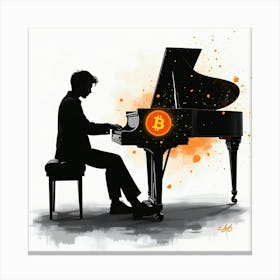 Bitcoin Piano 1 Canvas Print