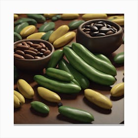 Green Beans 3 Canvas Print