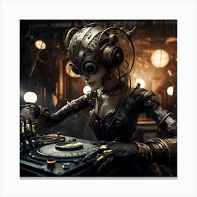 Steampunk Dj 9 Canvas Print