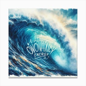 Wave Of Energy Canvas Print