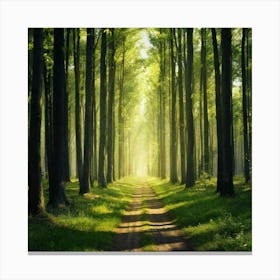 Path Through The Forest 10 Canvas Print