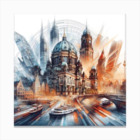 Berlin Cityscape Canvas Print