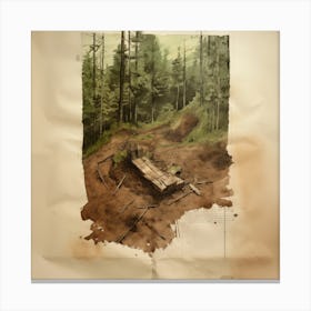 Trail In The Woods Canvas Print