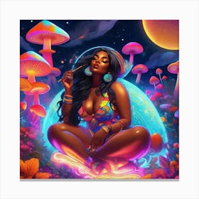 Psychedelic Woman Canvas Print