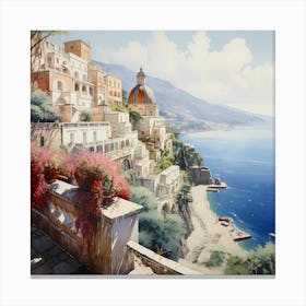 Villa Dreams: Coastal Canvas Canvas Print