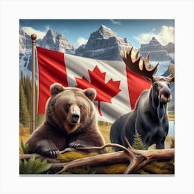 Canadian Flag Canvas Print