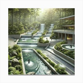 Cascade Sovereignty Natural Training Complex Canvas Print