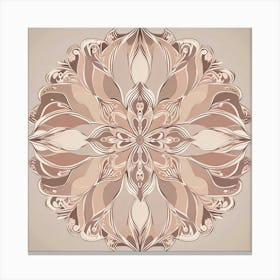 Trending Nude Color Mandala A Symmetrical Mandala Design Where Each Section Is Filled With Differen 272222507 Canvas Print