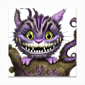 The Cheshire Cat Mlcfzagt Upscaled Canvas Print
