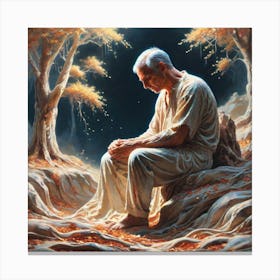 Praying Canvas Print