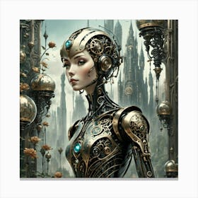 the cyborg dreams of fission chips Canvas Print