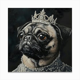 Regal Pug 3 Canvas Print