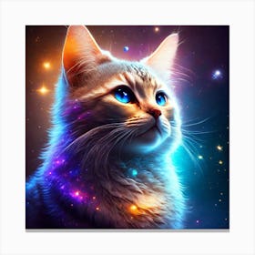 Cat In Space Canvas Print