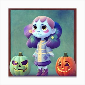 Animal Crossing Halloween Canvas Print