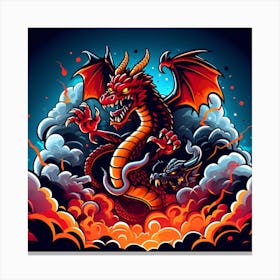 Red Dragon Canvas Print