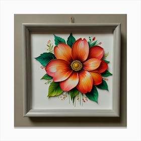 Flower Painting Canvas Print