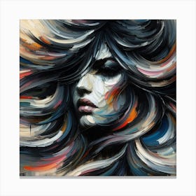 Abstract Of A Woman Canvas Print