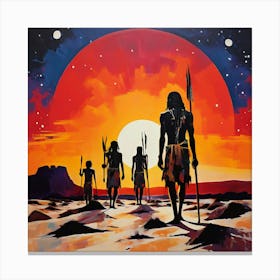 First Humans Roamed The Earth Their Footprints Yet To Be Lost To The Sands Of Time Canvas Print