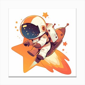 Astronaut In Space 15 Canvas Print