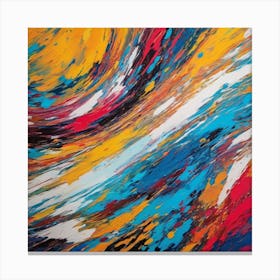 Gentle Abstract Painting Canvas Print