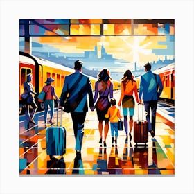 Leaving Canvas Print