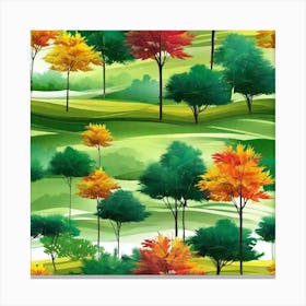 Autumn Trees 14 Canvas Print